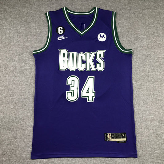 Milwaukee Bucks Giannis Antetokounmpo NO.34 Basketball Jersey