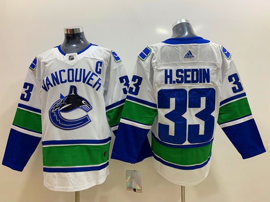 Vancouver Canucks Henrik Sedin #33 Hockey jerseys