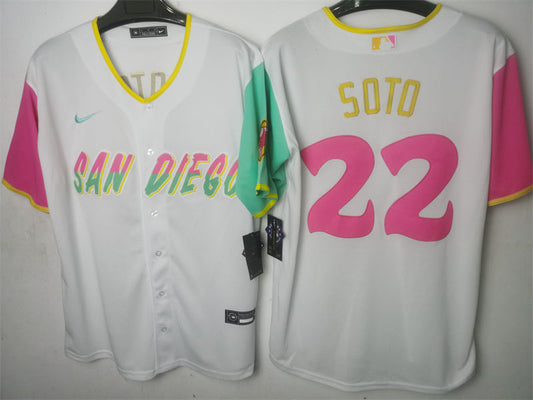 Men/Women/Youth San Diego Padres Juan Soto NO.22 baseball Jerseys
