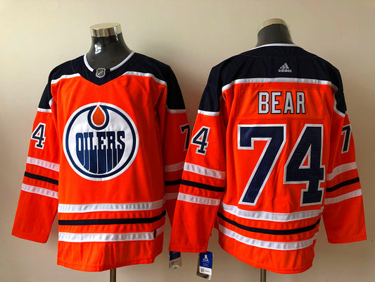 Edmonton Oilers Ethan Bear  #74 Hockey jerseys