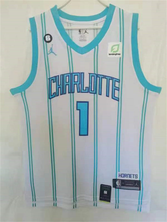 Charlotte Hornets LiAngelo Ball NO.1 Basketball Jersey