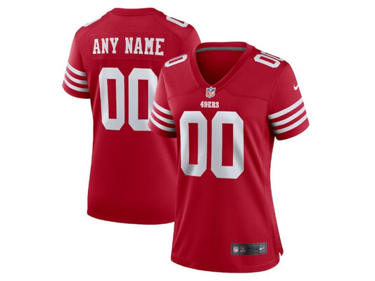 Women's San Francisco 49ers number and name custom Football Jerseys