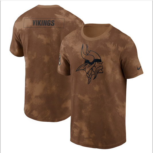 men/women/kids Minnesota Vikings 2023 Salute To Service Sideline T-Shirts