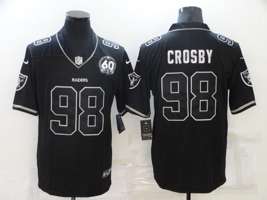 Adult ‎Oakland Raiders Maxx Crosby NO.98 Football Jerseys