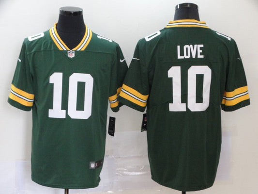 men/women/kids Green Bay Packers Jordan Love NO.10 Football Jerseys