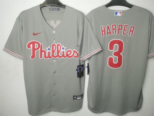 Adult ‎Philadelphia Phillies Bryce Harper NO.3 baseball Jerseys