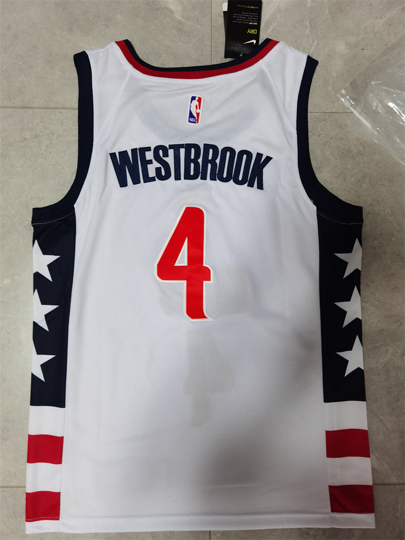 Washington Wizards Russell Westbrook NO.4 Basketball Jersey