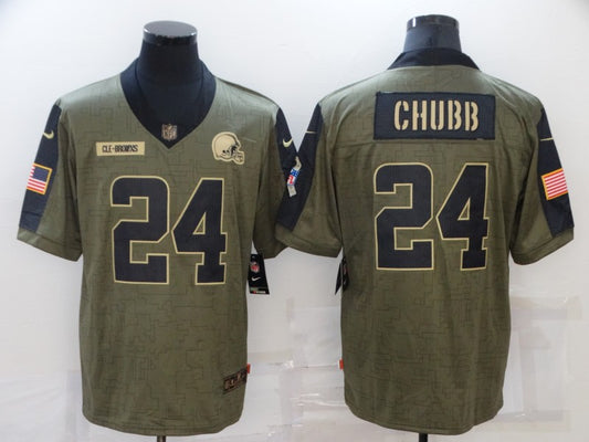 Adult Cleveland Browns Nick Chubb NO.24 Football Jerseys
