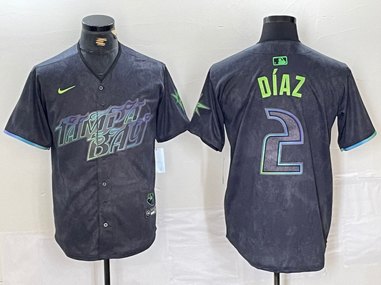 Men/Women/Youth Tampa Bay Rays Yandy Díaz NO.2 baseball Jerseys