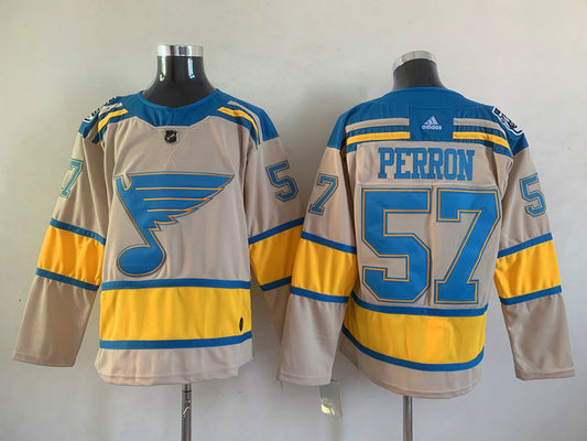 St. Louis Blues David Perron #57 Hockey jerseys