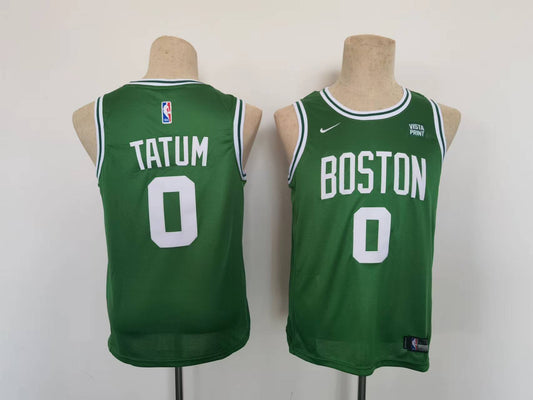 Kids Boston Celtics Jayson Tatum NO.0 Basketball Jersey