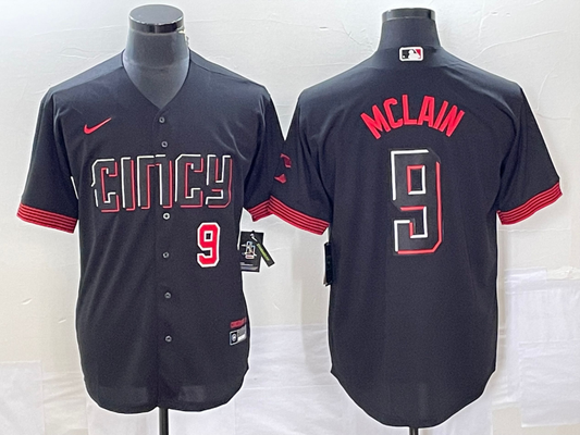 Adult ‎Cincinnati Reds Matt McLain NO.9 baseball Jerseys
