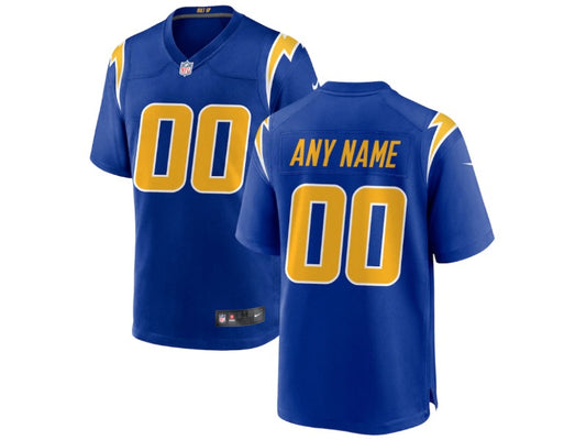 Adult Los Angeles Chargers number and name custom Football Jerseys