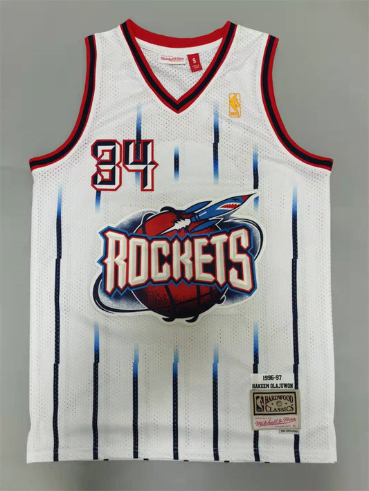 Houston Rockets Hakeem Olajuwon NO.34 Basketball Jersey