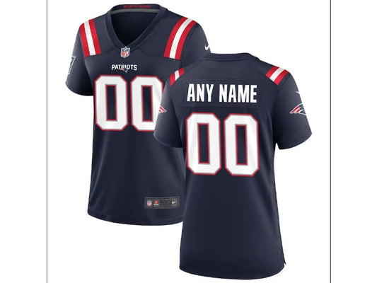 Women's New England Patriots number and name custom Football Jerseys