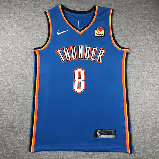 Oklahoma City Thunder Jalen Williams NO.8 Basketball Jersey