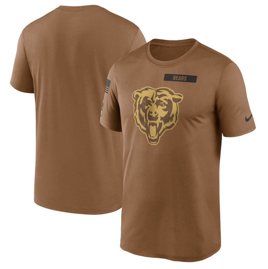 men/women/kids Chicago Bears 2023 Salute To Service Sideline T-Shirts