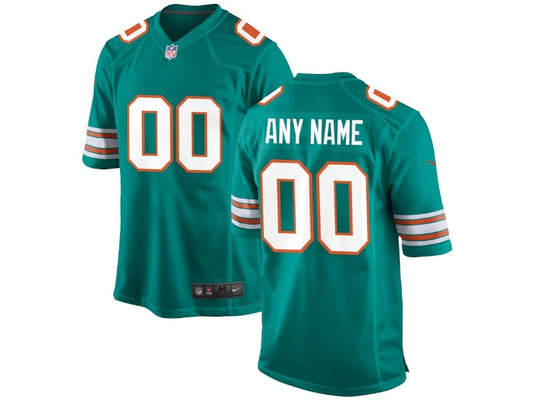Adult Miami Dolphins number and name custom Football Jerseys