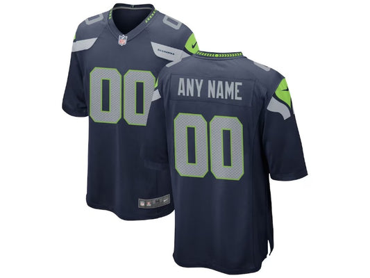 Adult Seattle Seahawks number and name custom Football Jerseys