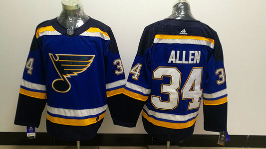 St. Louis Blues Jake Allen #34 Hockey jerseys