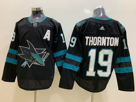 San Jose Sharks Joe Thornton #19 Hockey jerseys
