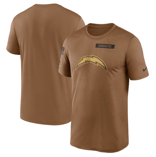 men/women/kids Los Angeles Chargers 2023 Salute To Service Sideline T-Shirts