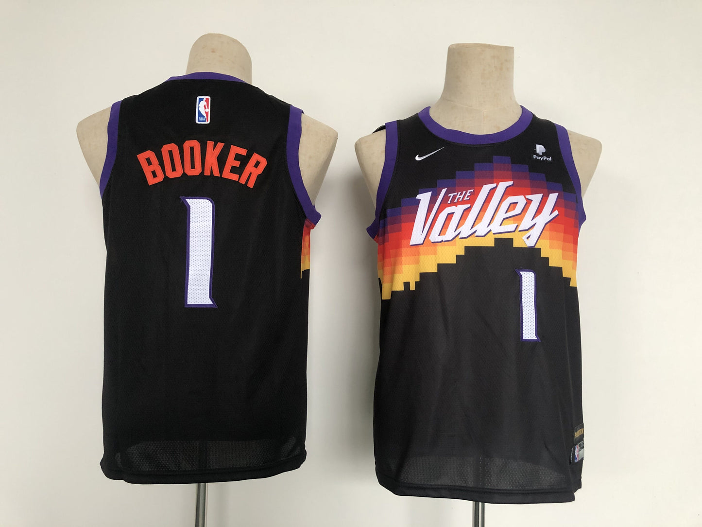 Kids Phoenix Suns Devin Booker NO.1 Basketball Jersey