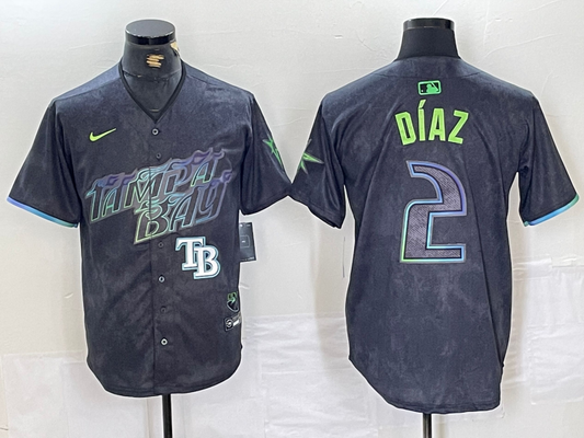 Men/Women/Youth Tampa Bay Rays Yandy Díaz NO.2 baseball Jerseys