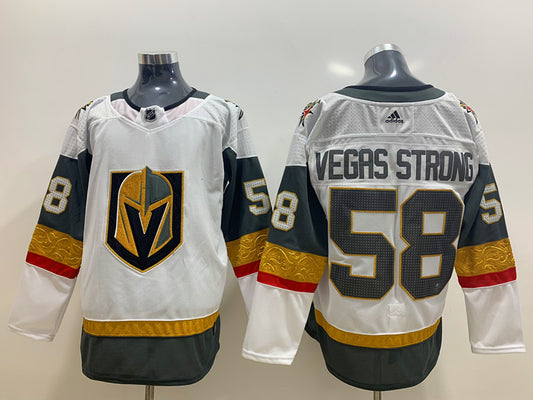 Vegas Golden Knights VEGAS STRONG #58 Hockey jerseys