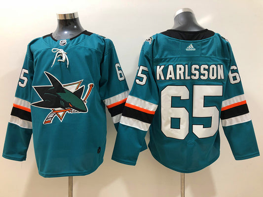 San Jose Sharks Erik Karlsson #65 Hockey jerseys