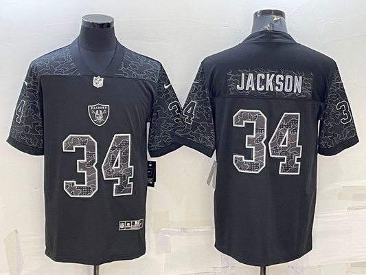 Adult ‎Oakland Raiders Bo Jackson NO.34 Football Jerseys