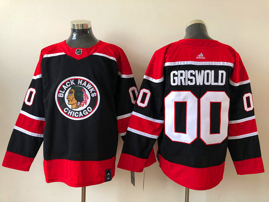 Chicago Blackhawks Clark Griswold #00 Hockey jerseys