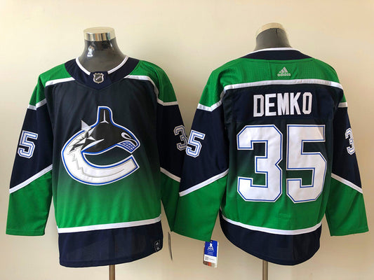 Vancouver Canucks Thatcher Demko #35 Hockey jerseys