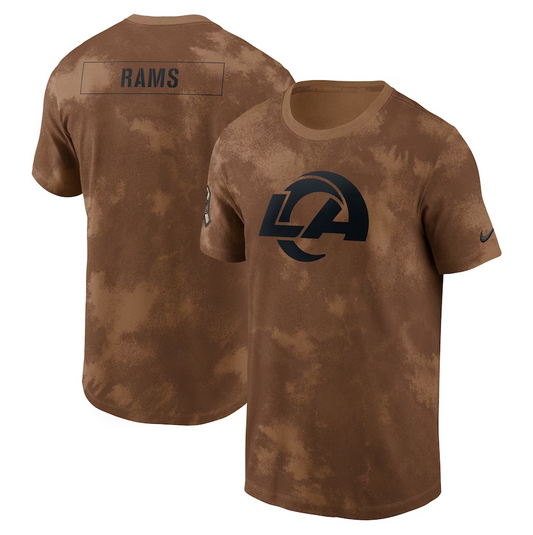 men/women/kids Los Angeles Rams 2023 Salute To Service Sideline T-Shirts