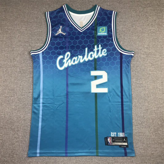 Charlotte Hornets LiAngelo Ball NO.2 Basketball Jersey