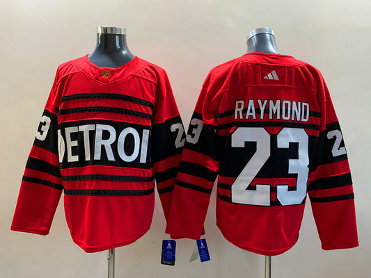 Detroit Red Wings Lucas Raymond #23 Hockey jerseys