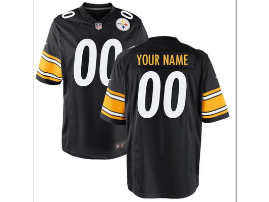 Kids Pittsburgh Steelers name and number custom Football Jerseys