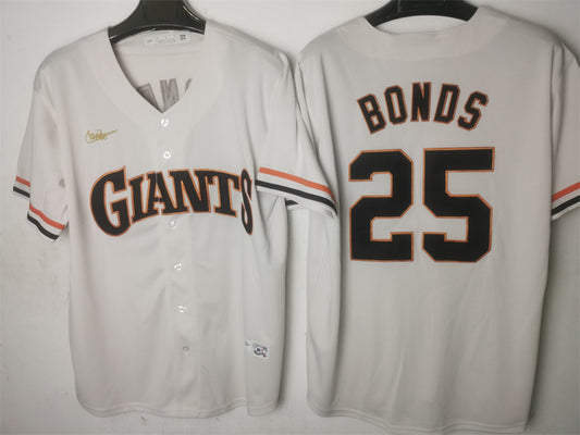 Men/Women/Youth ‎San Francisco Giants Barry Bonds NO.25 baseball Jerseys