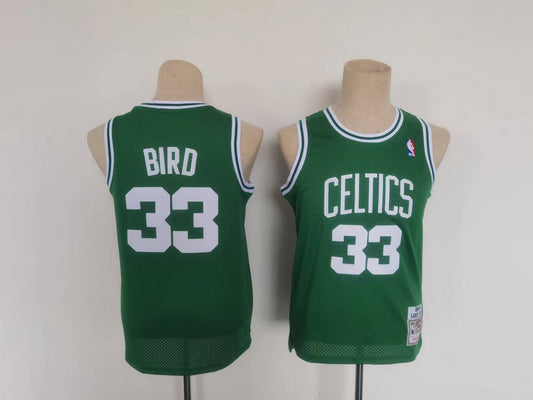 Kids Boston Celtics Larry Bird NO.33 Basketball Jersey