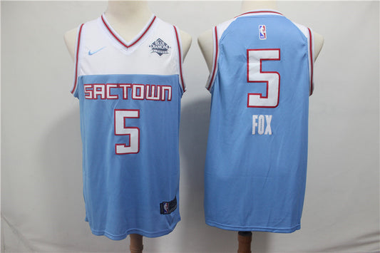 Sacramento Kings Fox NO.5 Basketball Jersey