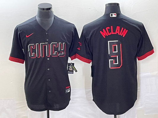 Adult ‎Cincinnati Reds Matt McLain NO.9 baseball Jerseys