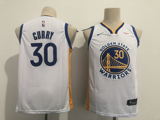 Kids Golden State Warriors Stephen Curry NO.30 Basketball Jersey