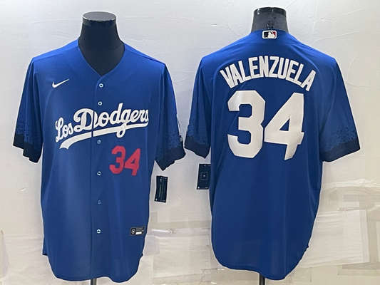 Men/Women/Youth Los Angeles Dodgers Fernando Valenzuela #34 baseball Jerseys