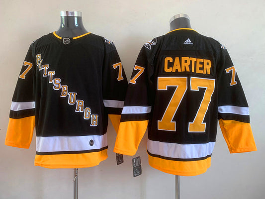 Pittsburgh Penguins Jeff Carter #77 Hockey jerseys