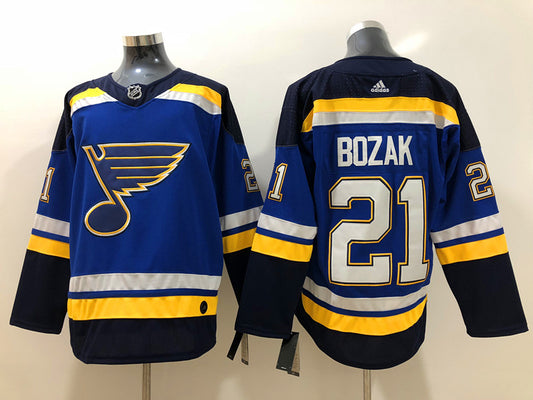 St. Louis Blues Tyler Bozak  #21 Hockey jerseys
