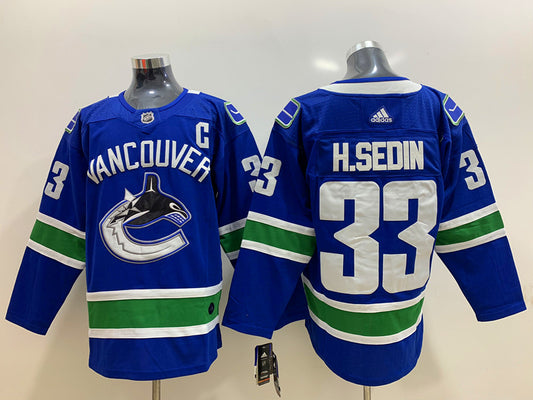Vancouver Canucks Henrik Sedin #33 Hockey jerseys