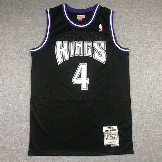 Sacramento Kings Webber NO.4 Basketball Jersey