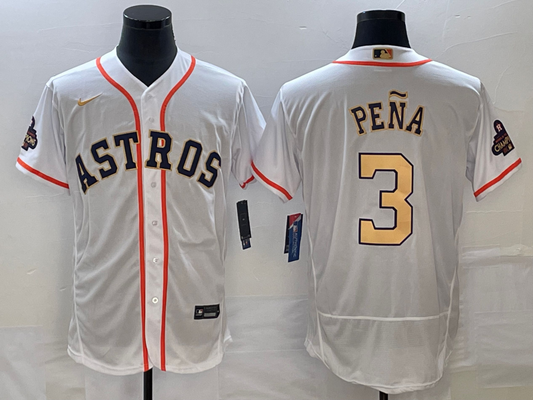 Men/Women/Youth Houston Astros Jeremy Peña #3 baseball Jerseys
