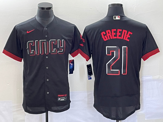Adult ‎Cincinnati Reds Hunter Greene NO.21 baseball Jerseys