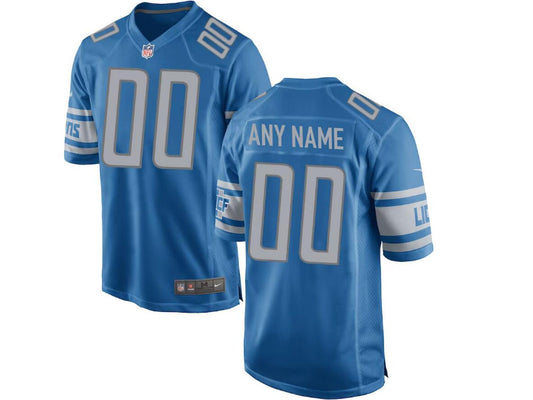 Adult Detroit Lions number and name custom Football Jerseys